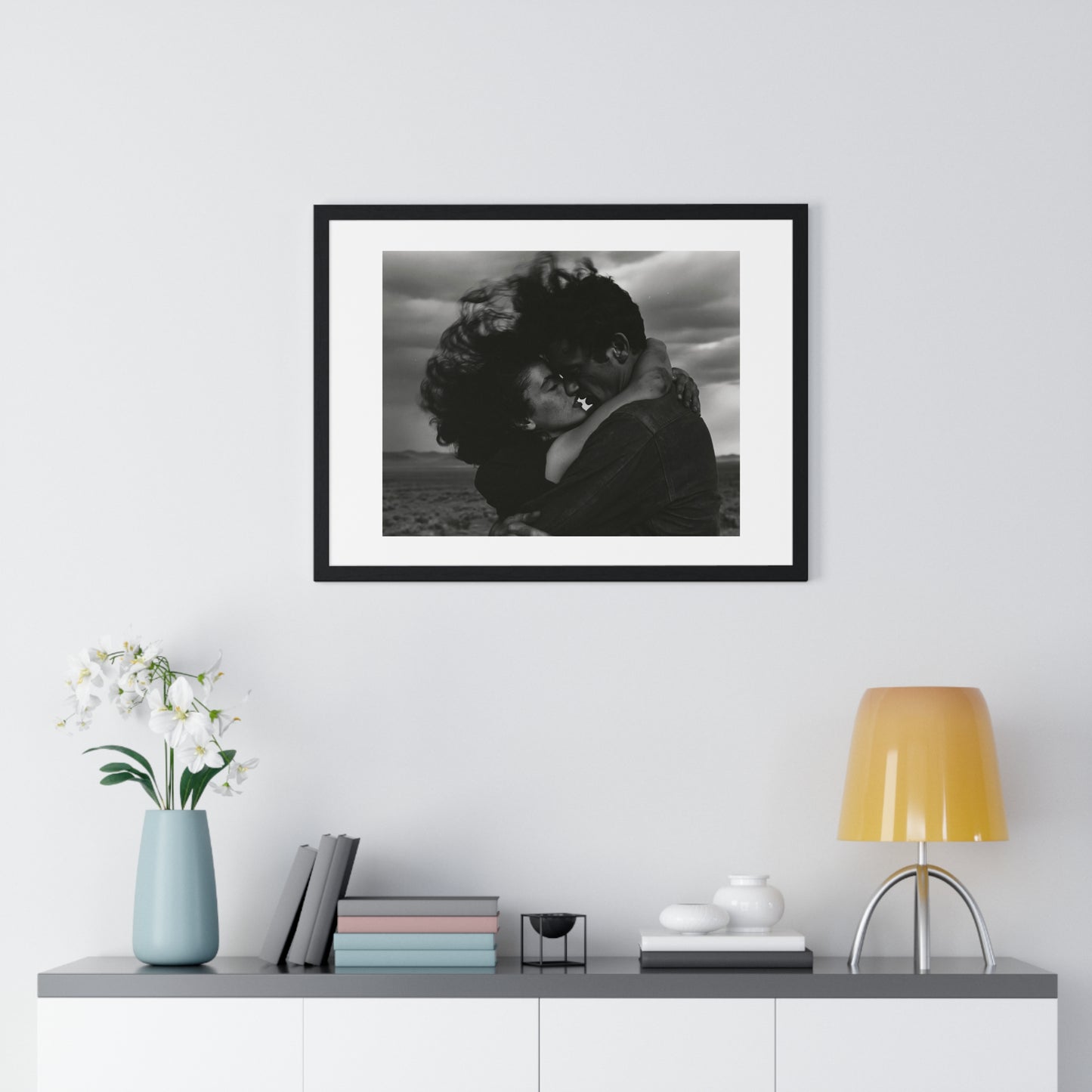 Nothing Else Matters, Romantic Black and White Photographic Art, Large Framed Print