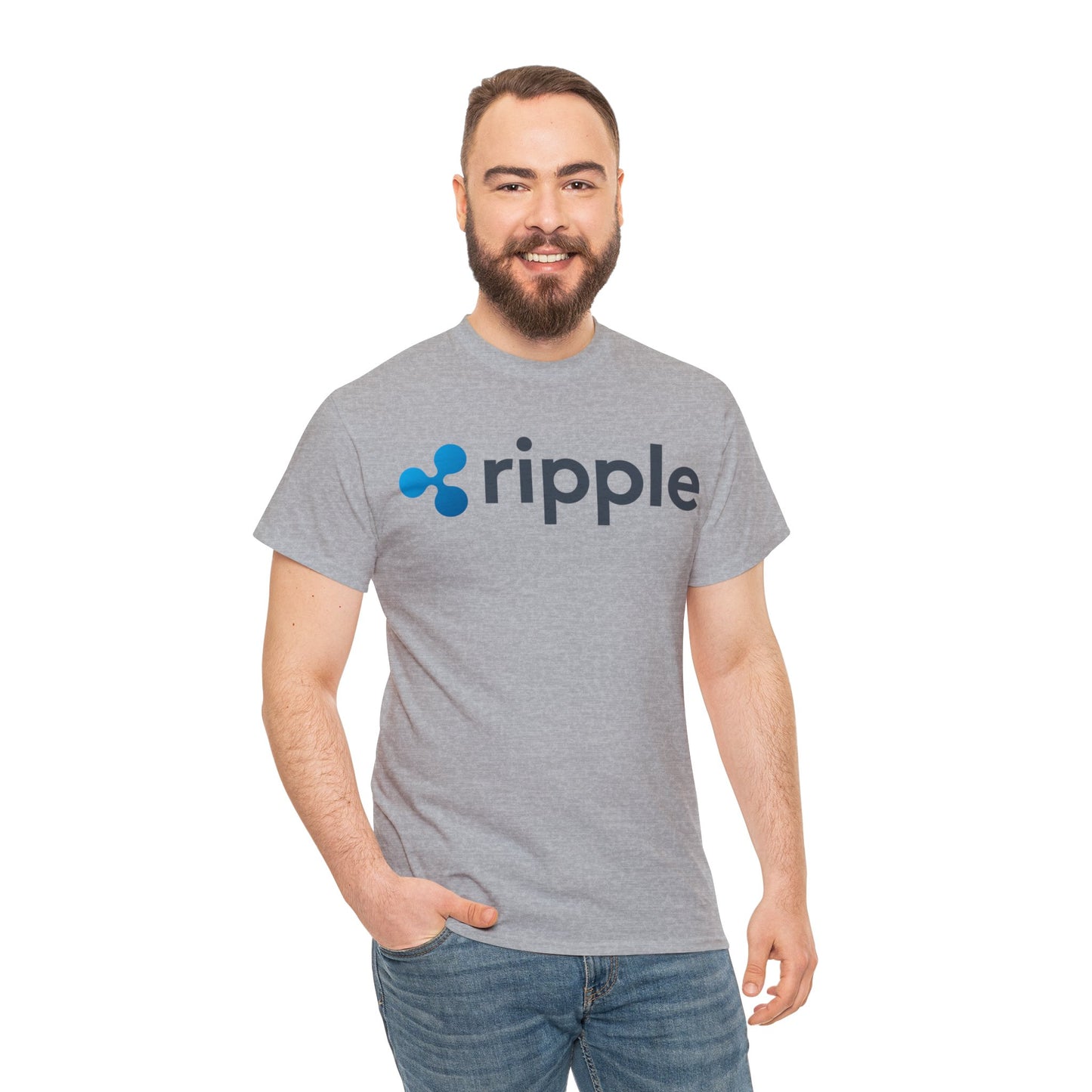 Ripple #XRP #XRPthestandard Crypto Unisex Heavy Cotton T-Shirt