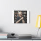 Tattooed Old Woman, Whimsical Canvas Wall Art