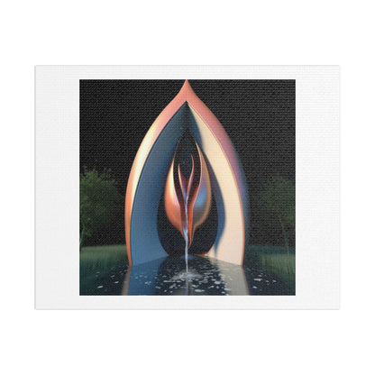 Woman is the Portal of Life, Abstract Art 'Designed by AI', Print on Canvas
