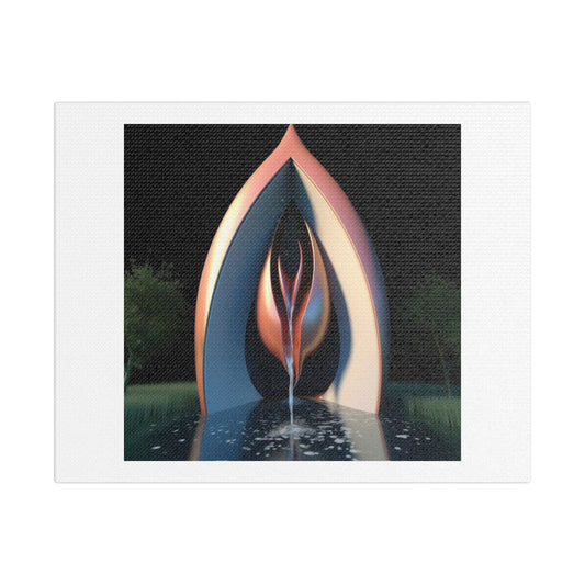 Woman is the Portal of Life, Abstract Art 'Designed by AI', Print on Canvas