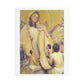 Cinematic Golden Goddess, Satin Canvas Wall Art
