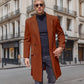 Thick Woollen Men's Large Coat, Plus Sizes