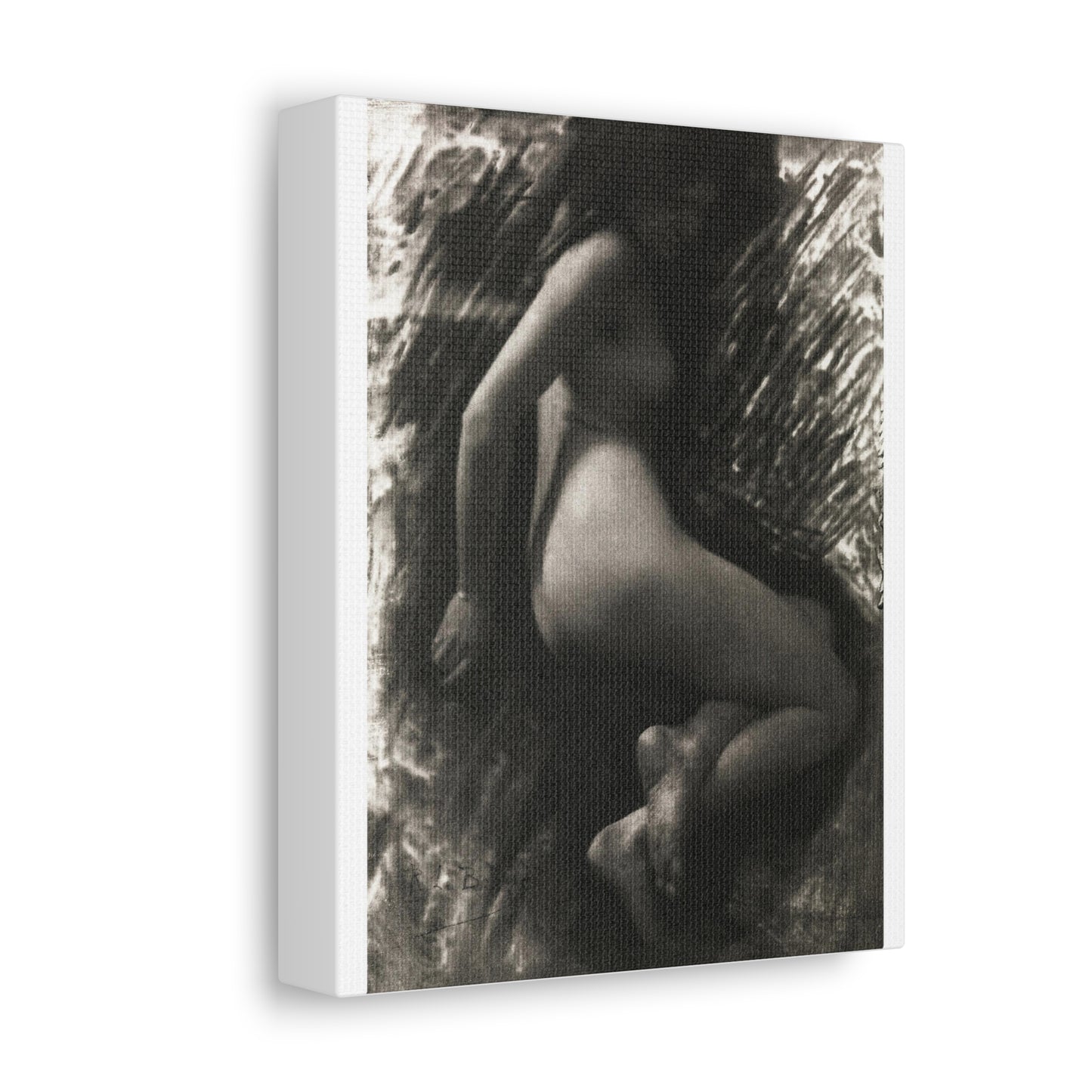 Nude Photography 'Académie' (1902) by René Le Bègue, from the Original, Art Print on Canvas