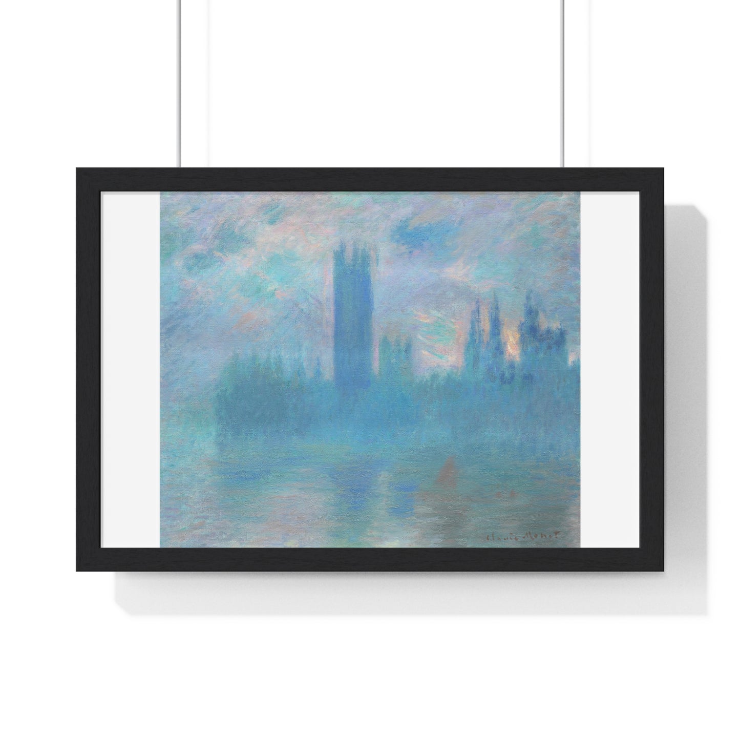 Houses of Parliament, London (1900–1901) by Claude Monet, from the Original, Framed Art Print