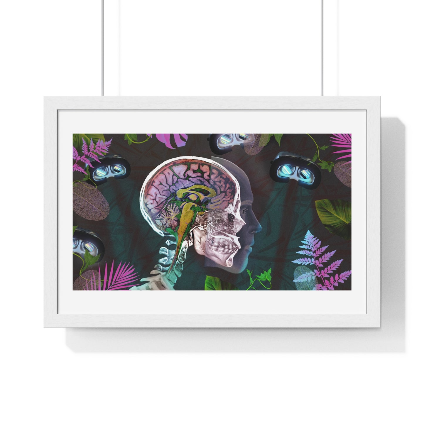 Psychedelics and Virtual Reality Art Framed Print