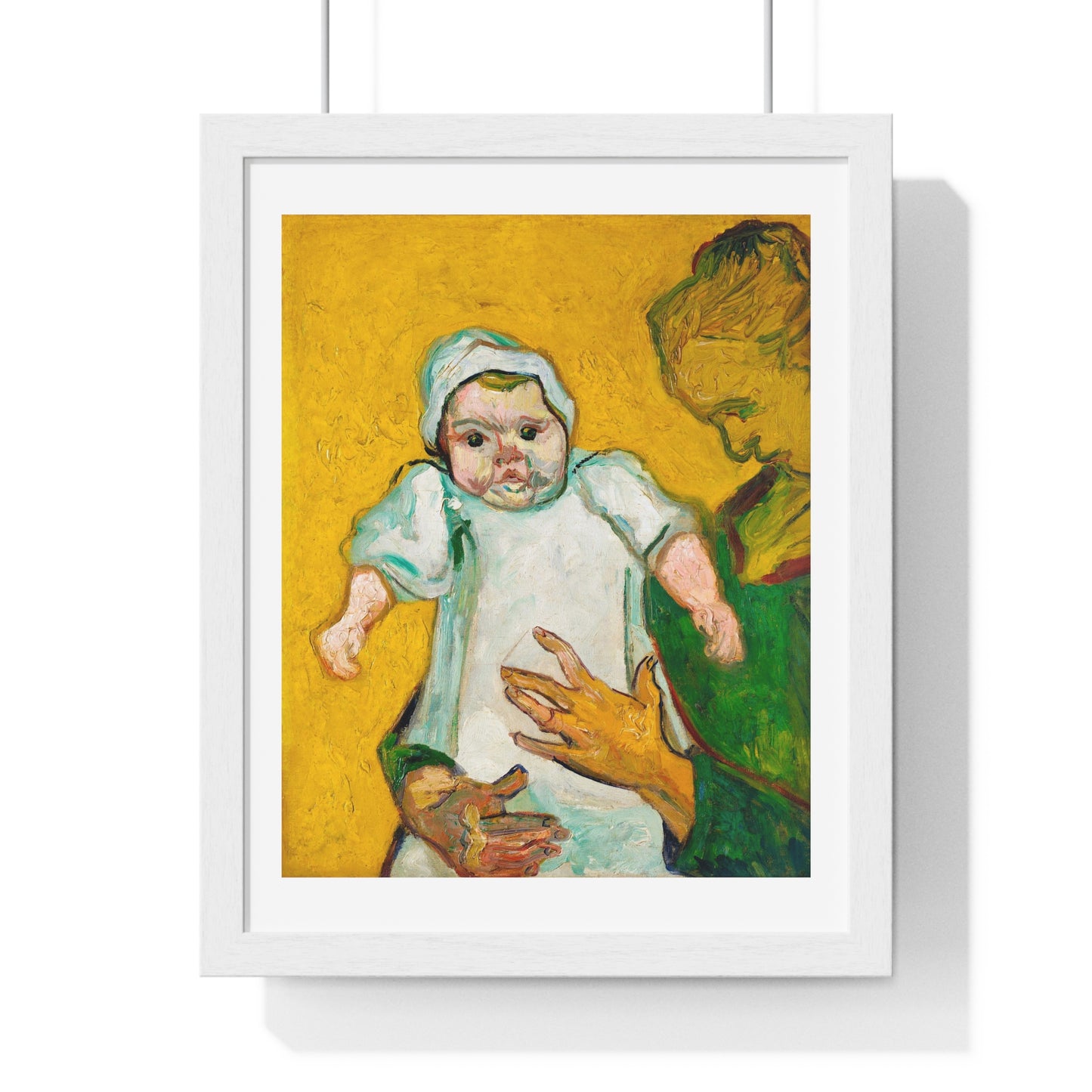 Madame Roulin and Her Baby (1888) by Vincent Van Gogh, from the Original, Framed Art Print