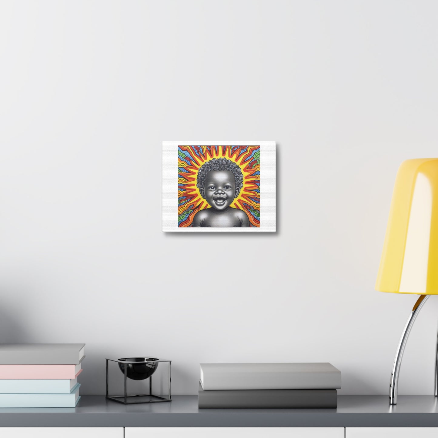 Radiant Baby Art Print 'Designed by AI' on Satin Canvas