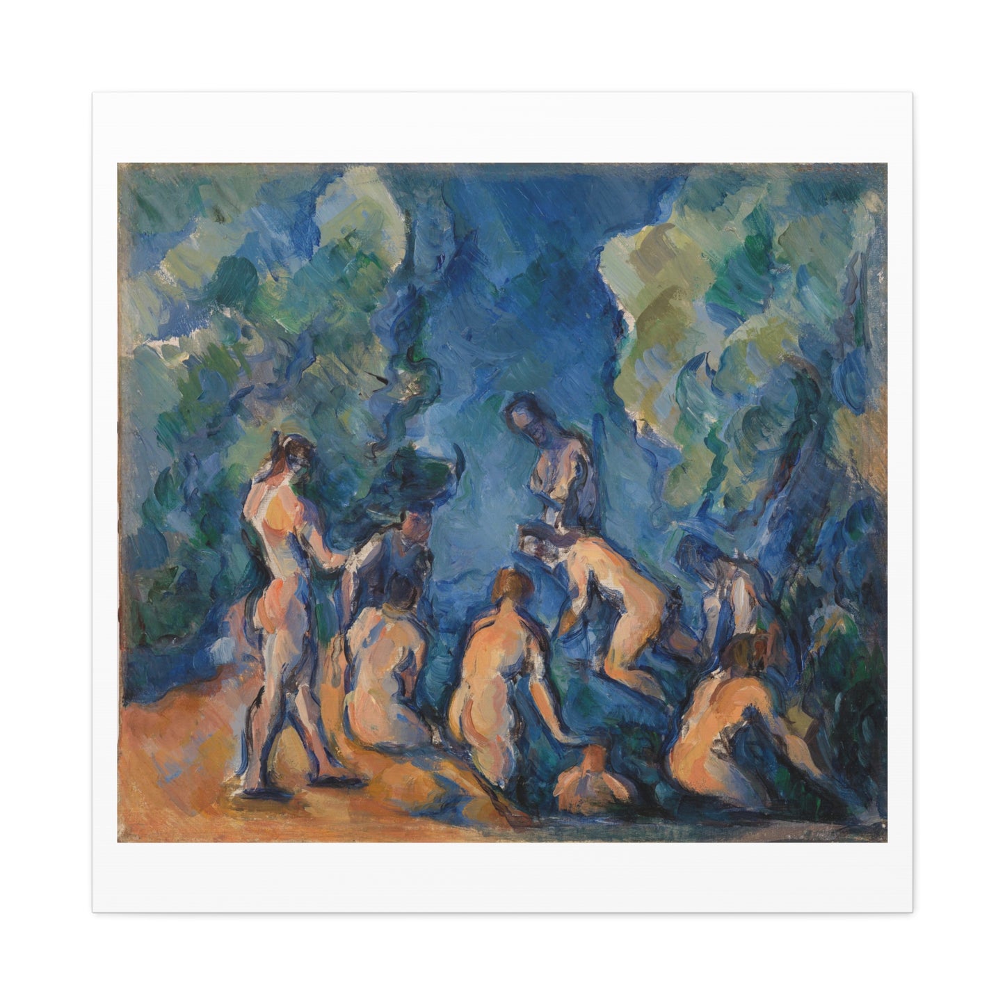 Bathers 'Baigneurs' (1902–1904) by Paul Cézanne Art Print from the Original