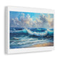 Chinese Style Painting of the Sea, Nature, Ocean 'Designed by AI' Art Print on Canvas