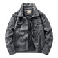 Men's Cross-Season Thin Suede Jacket, Polo Collar