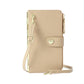 Mobile Phone Handbag With Transparent Touch Screen, Love Buckle