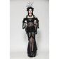 Dark in Love Delaney Gothic Romantic Lace Flare-Sleeve Top