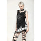 Dark in Love Yvette Black Distressed Graphic Tank Top
