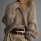 Vireous Loose Button Cardigan, Women's Fashion Soft Knit Sweater