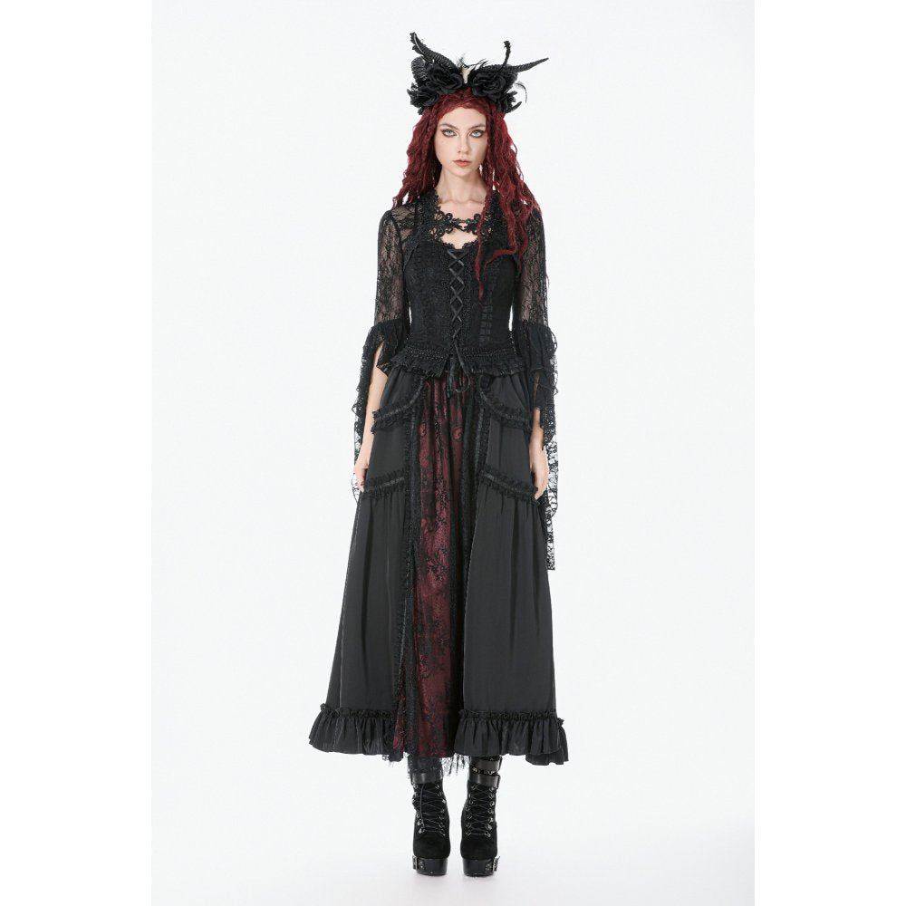 Dark In Love Lilith 3D Lace Bell-Sleeve Cape