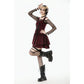 Dark in Love Morrigan Tartan Lace-Up Dress in Black