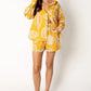 Casual Fruit Print Shorts & Blouse Suit, Spring and Autumn Collection