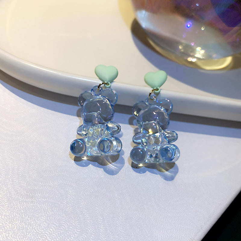 Alloy Baroque Irregular Clear Acrylic Fashion Earrings