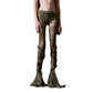 Women's Lace Crochet See-Through Tight Trousers