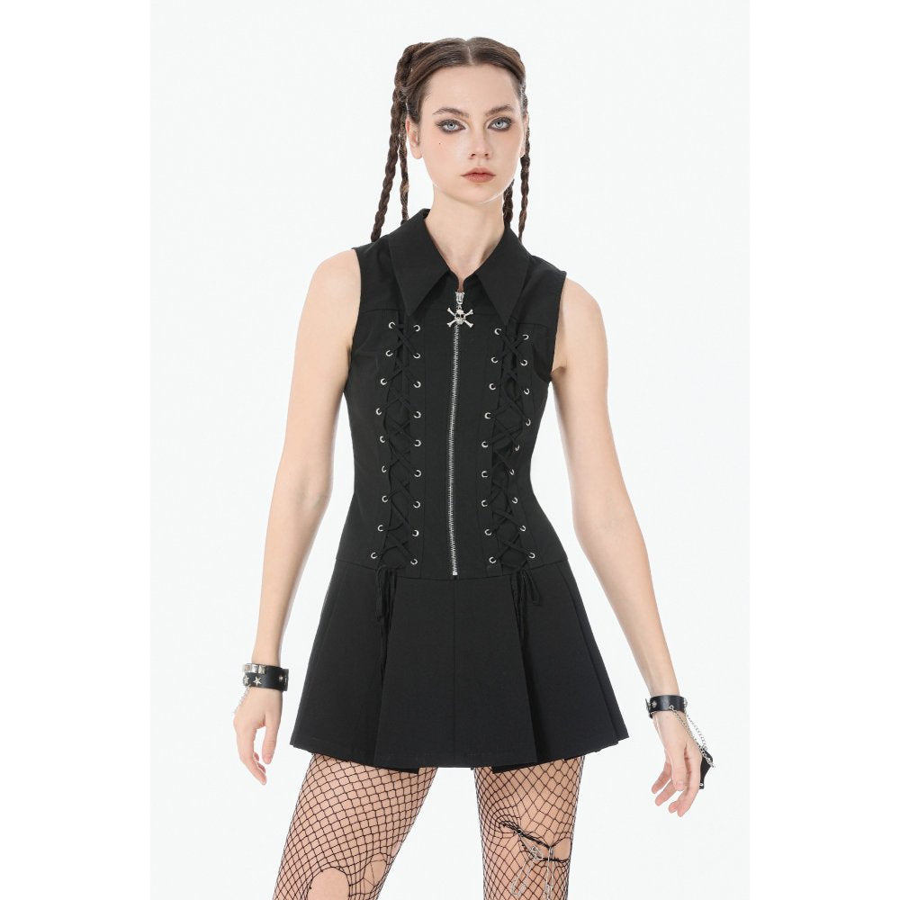 Dark in Love Valeria Gothic Sleeveless Corset Dress