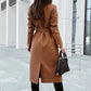 Vireous Wide Lapel Women's Fashion Trench Coat