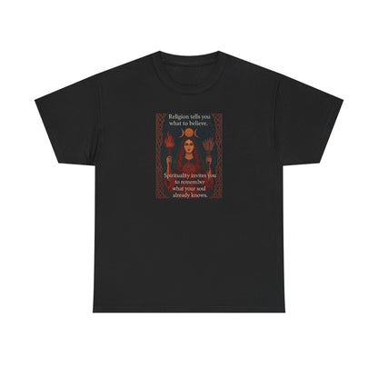 Religion versus Spirituality, Positive Vibes T-Shirt