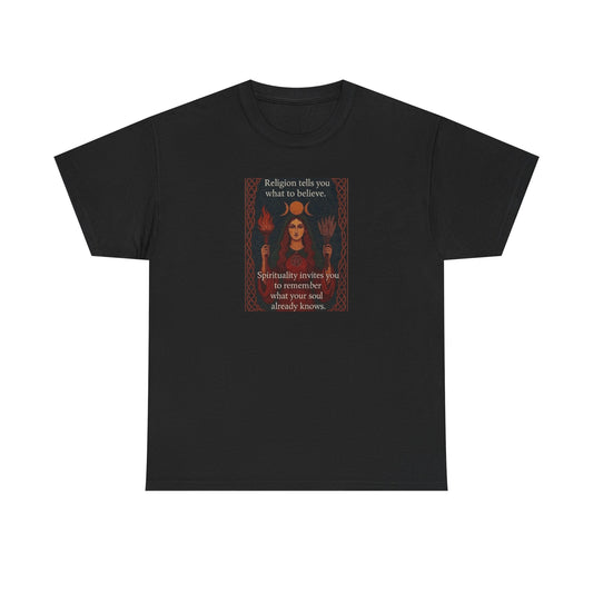 Religion versus Spirituality, Positive Vibes T-Shirt