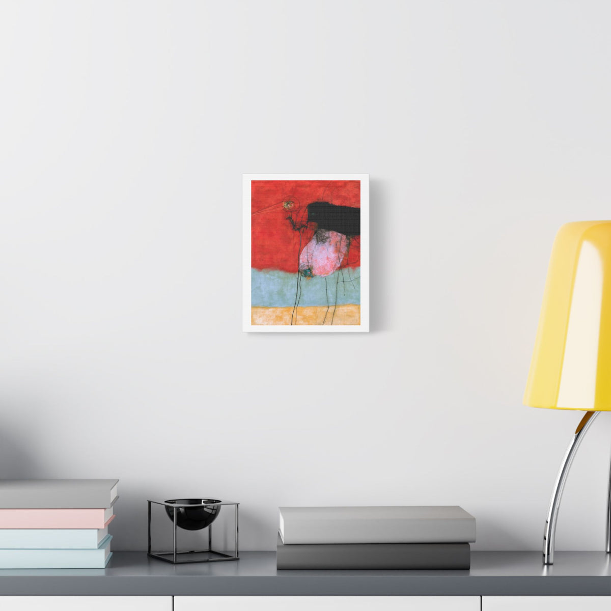 Bird, Neo-Surrealism, Art Print on Satin Canvas, Stretched