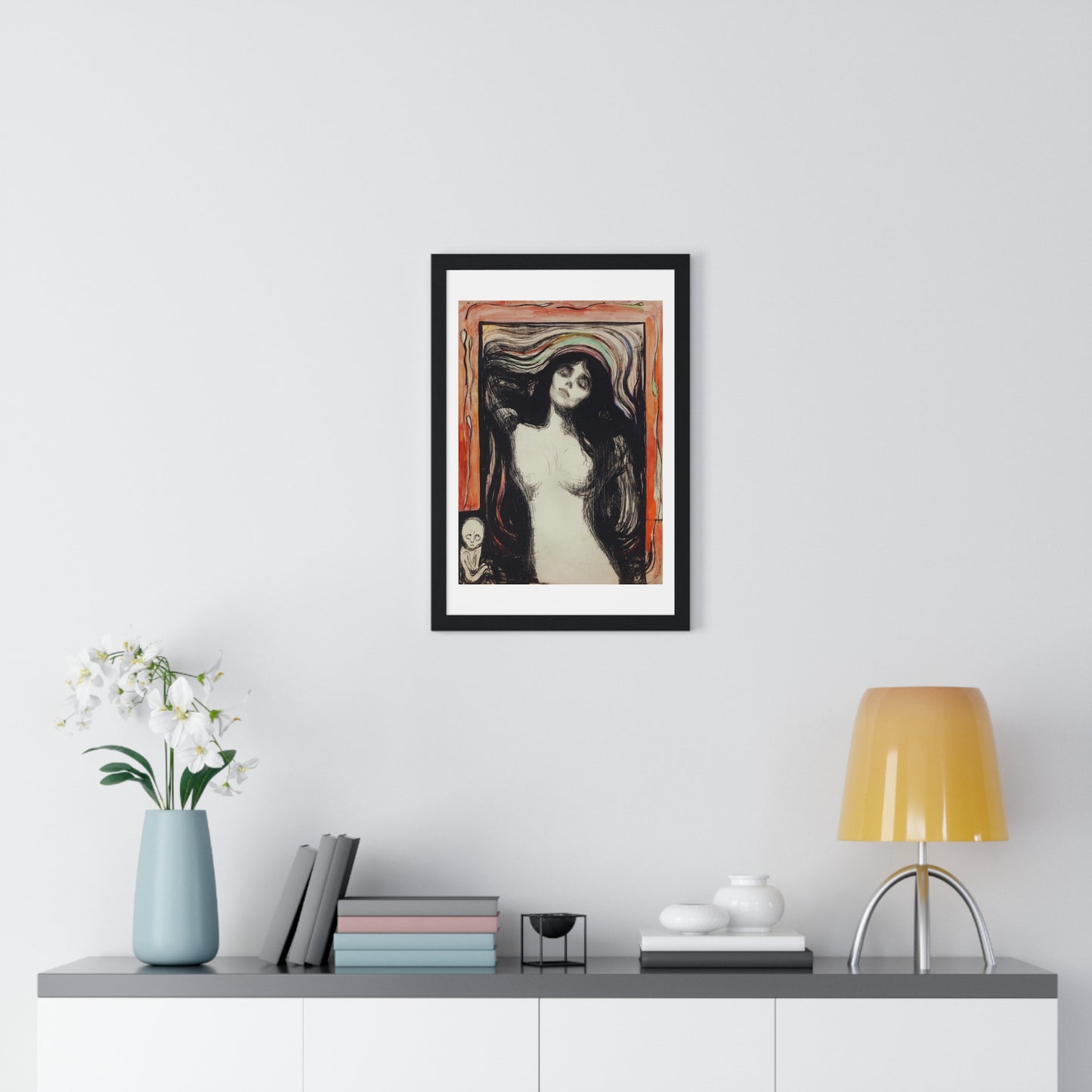 Madonna (1895) by Edvard Munch, from the Original, Framed Art Print