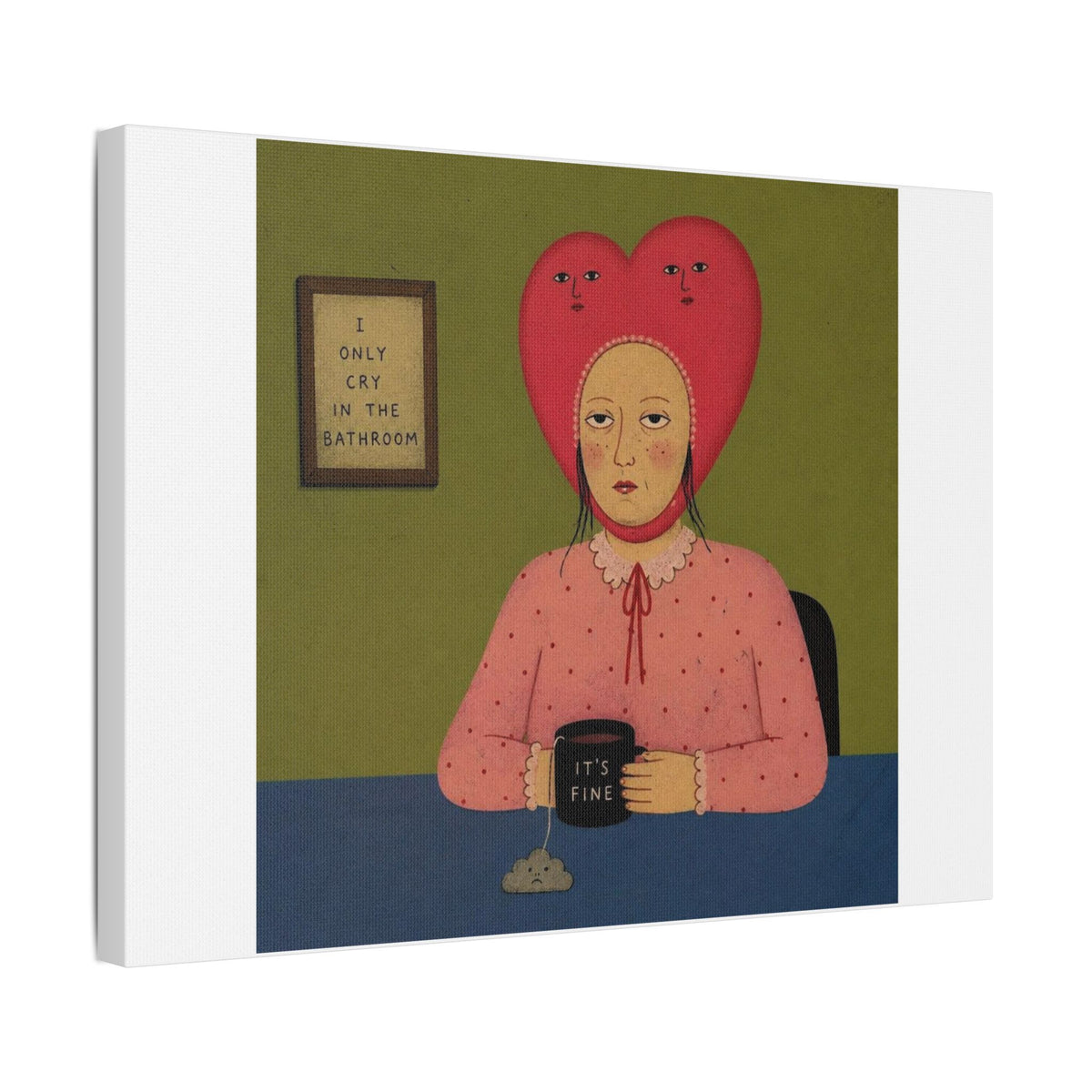 It's Fine VII, Cartoon Art Print on Canvas