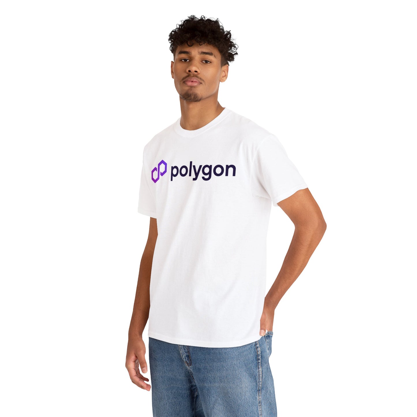 Polygon #MATIC Crypto Unisex Heavy Cotton T-Shirt