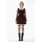 Dark in Love Morrigan Tartan Lace-Up Dress in Black