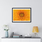 Vibrant Yellow Flower Relaxing Large Wall Art, Framed Print