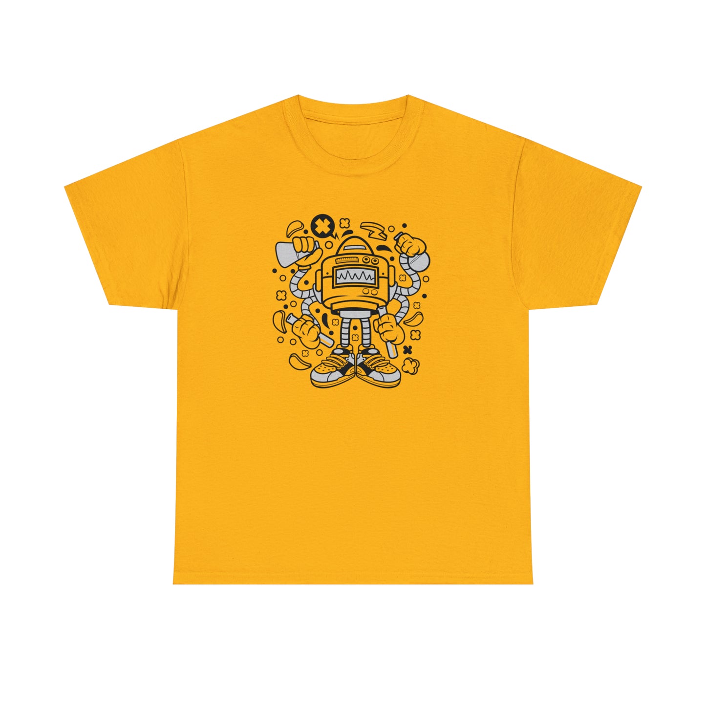 Lab Robot Monster Cartoon T-Shirt