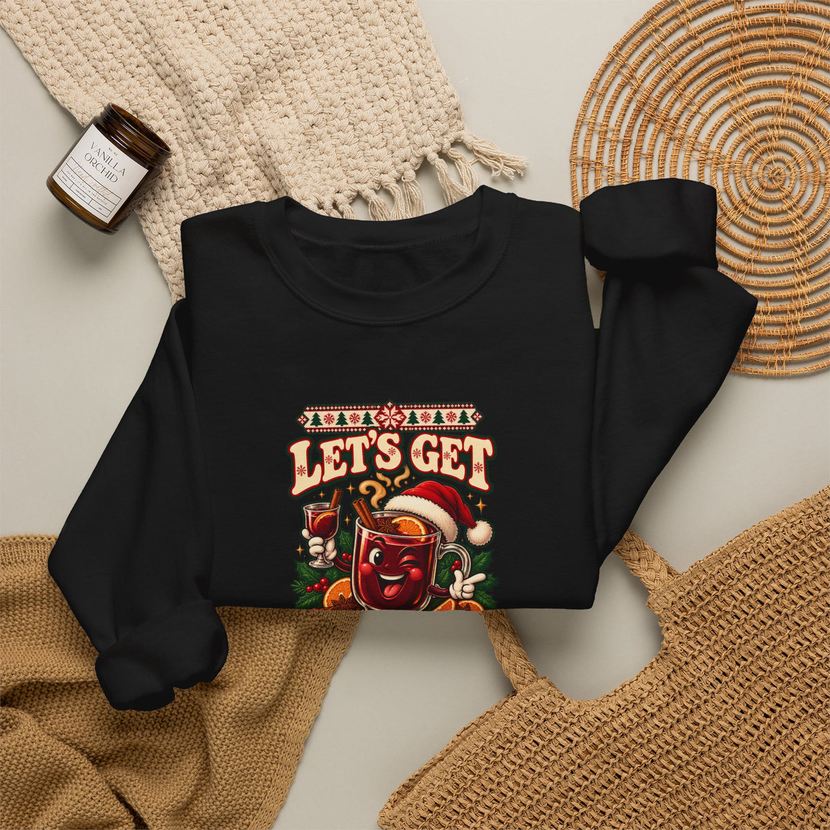 Funny Adult Christmas Jumpers: 'Let’s Get Mulled' Christmas Crewneck
