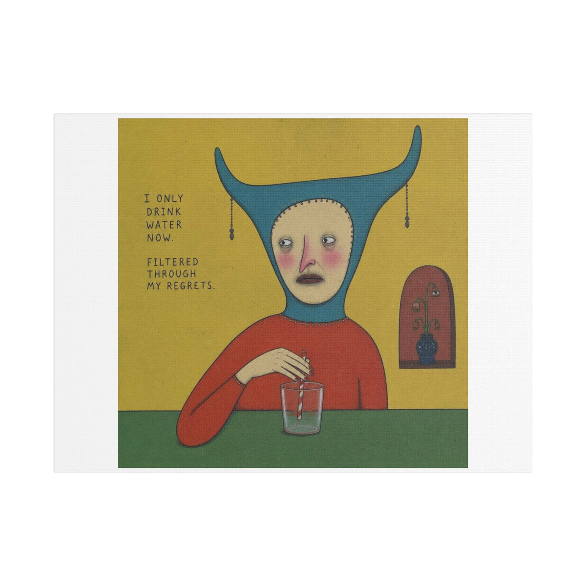 It's Fine VI, Cartoon Art Print on Canvas