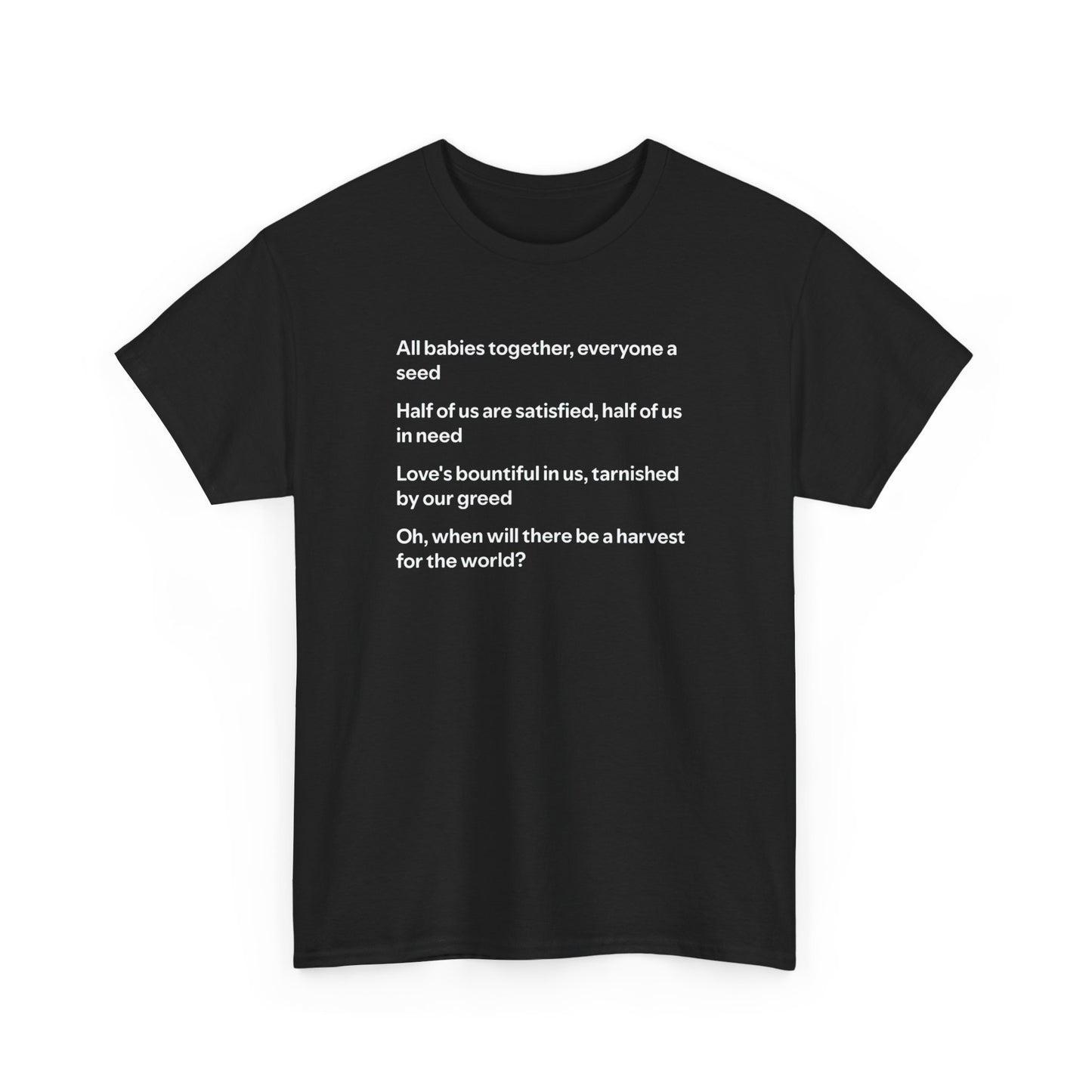 Isley Brothers, When Will There be a Harvest for the World? Peace T-Shirt