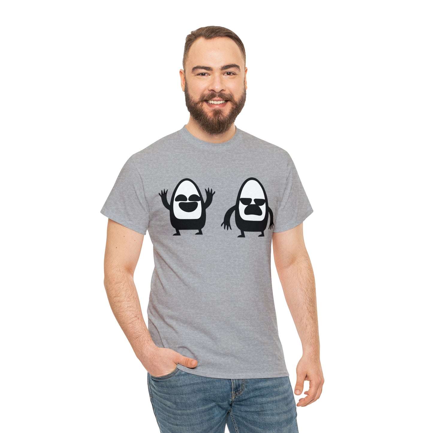 Egg Head Men Design T-Shirt