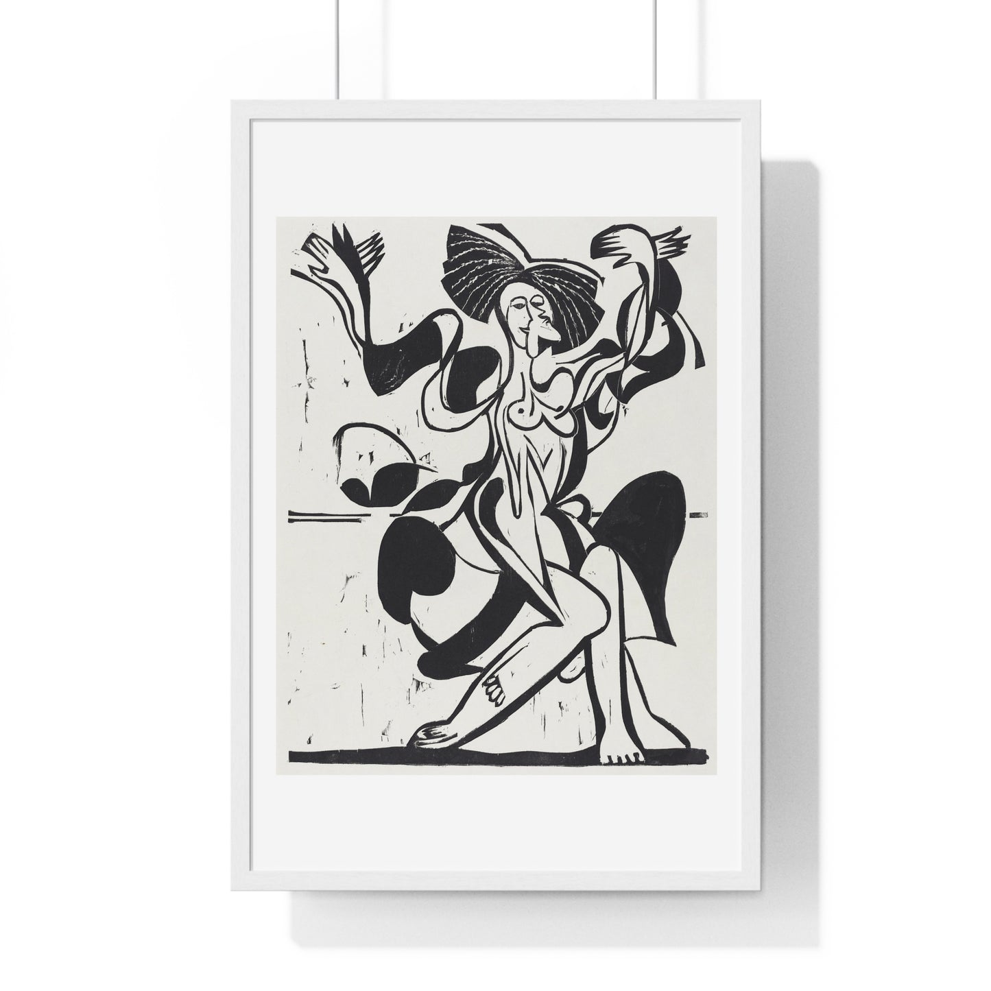 Mary Wigman's Dance (1933) by Ernst Ludwig Kirchner, from the Original, Framed Art Print