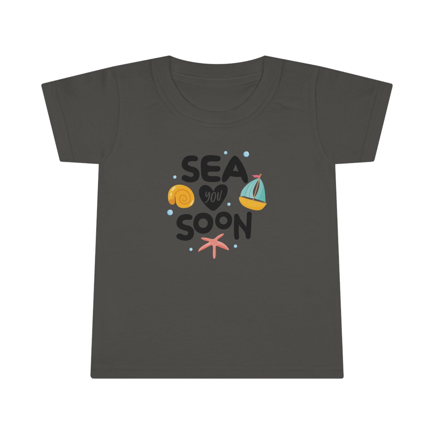 Sea You Soon Seashells Design Toddler T-Shirt