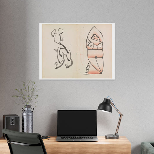 Study for a Figural Sculpture, Crouching Figure (1910-1915) by Henri Gaudier-Brzeska, from the Original, Canvas Art Print