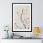 Plum Branches with Blossoms (1870–1880) by Megata Morikaga, from the Original, Framed Art Print