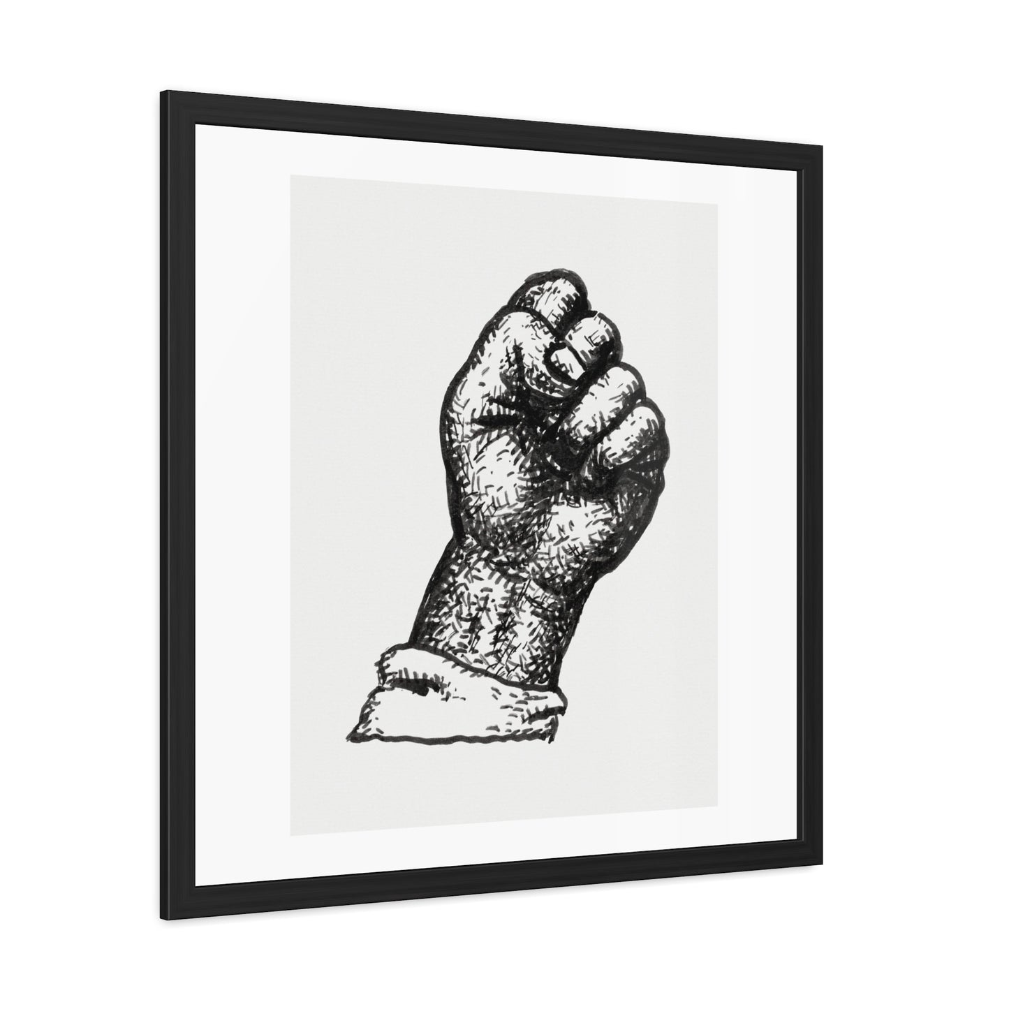 Clenched Fist (1891–1941) by Leo Gestel from the Original, Wooden Framed Print