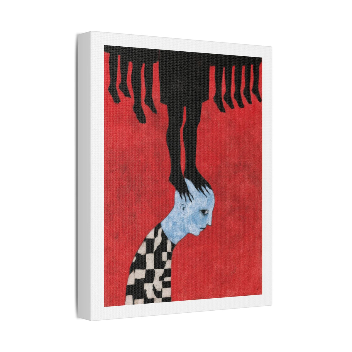 Feet, Neo-Surrealism, Art Print on Satin Canvas, Stretched