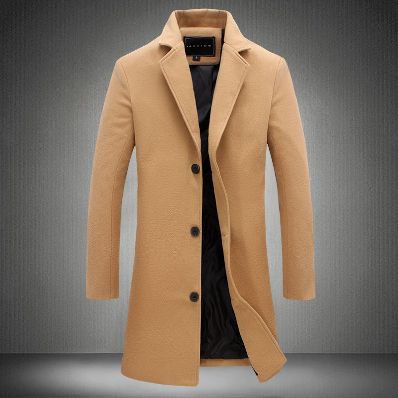 Men's Classic Woollen Crombie Coat