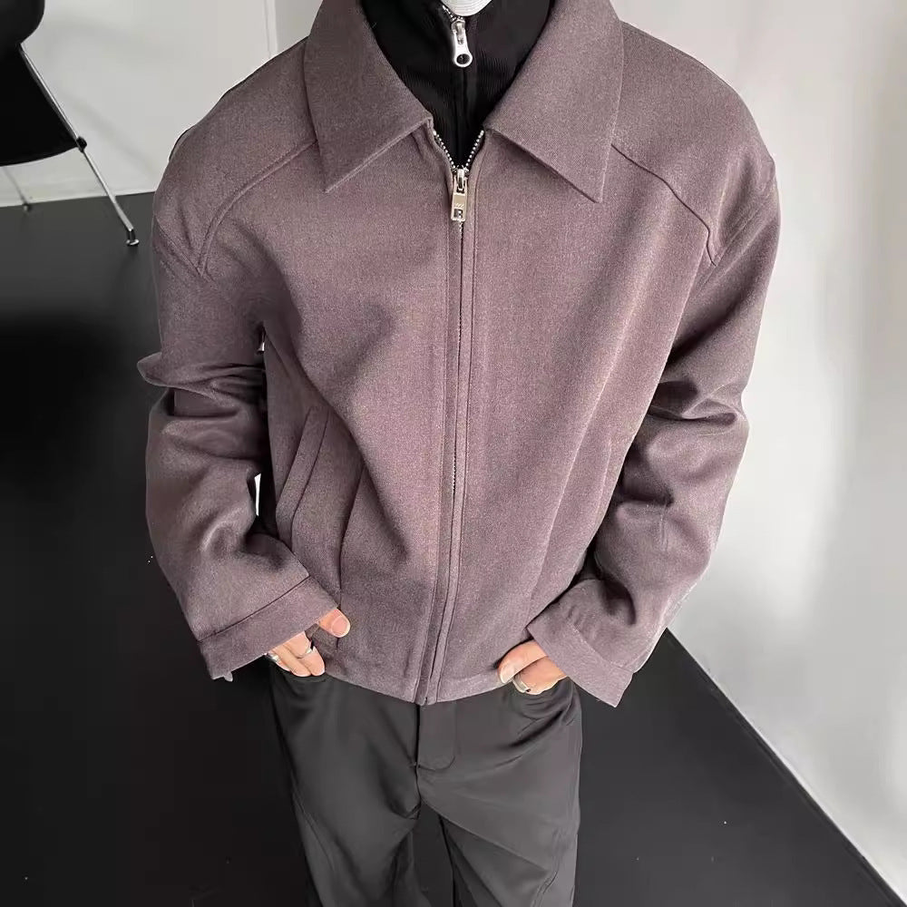 Turndown Collar Fashion Trucker Jacket, Teenager Sizes