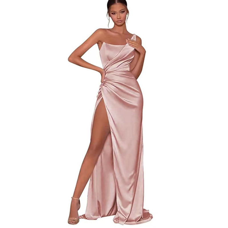 Women's Shimmering Off-Shoulder Party Bridesmaid Dress, Plus Sizes