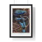 Blue Bird of Paradise Illustrated by Sir Henry Hamilton Johnston (1858-1927) from the Original, Framed Print