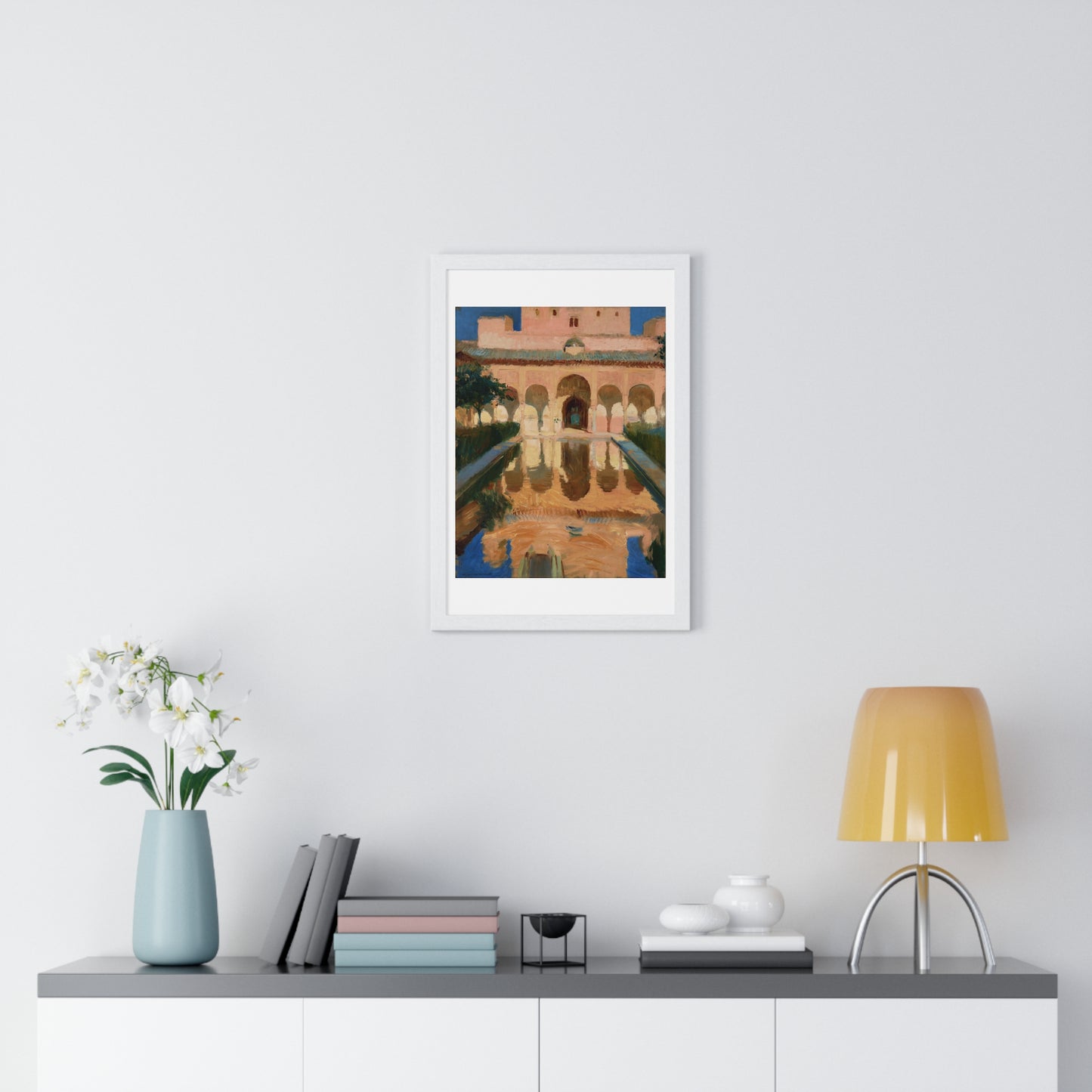 Hall of the Ambassadors, Alhambra, Granada (1909) by Joaquín Sorolla y Bastida, from the Original, Framed Print